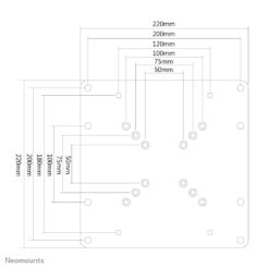 Neomounts FPMA-VESA200 VESA-adapter 22-42" - Afbeelding 3
