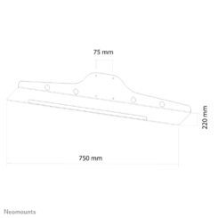 Neomounts KEYB-V100 Toetsenbord-/muishouder - b 75 cm - Afbeelding 4