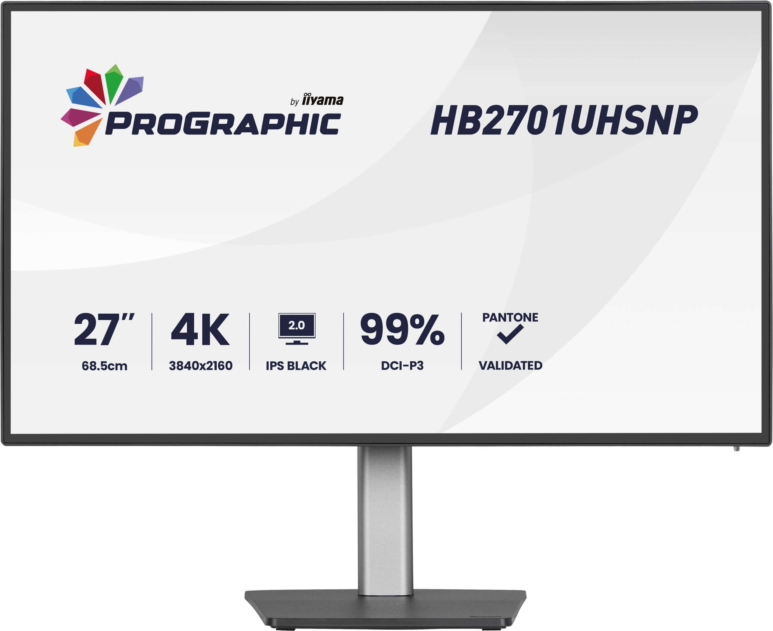iiyama PROGRAPHIC HB2701UHSNP-B1 computer monitor 68,6 cm (27") 3840 x 2160 Pixels 4K Ultra HD LCD Zwart - Afbeelding 3