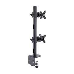 StarTech.com Monitorstandaard voor Twee Verticaal Gestapelde Schermen, Dual 49", Max 32kg, C-Klem, Quick-Release VESA Systeem, Widescreen 16:9/Ultrawide 32:9 display, TAA - Afbeelding 3