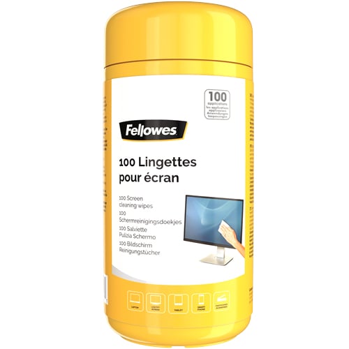 Fellowes 100 Schermreinigingsdoekjes - Afbeelding 2