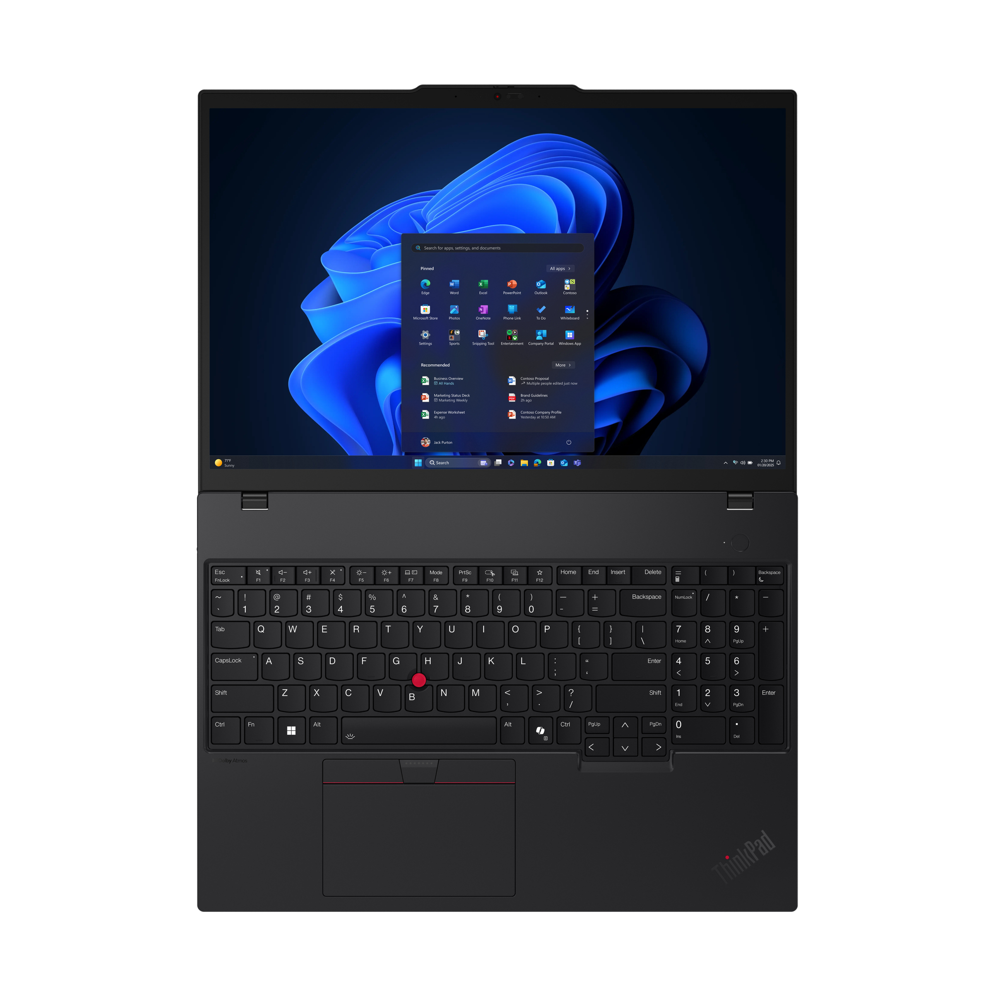 Lenovo ThinkPad T16 Gen 4 (Intel) Intel Core Ultra 7 255U Laptop 40,6 cm (16") WUXGA 16 GB DDR5-SDRAM 512 GB SSD Wi-Fi 6E (802.11ax) Windows 11 Pro Engels Zwart - Afbeelding 17