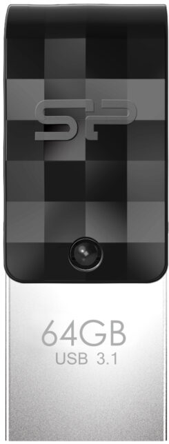 Silicon Power C31 Dual USB Pendrive Mobile 64GB USB-C Black