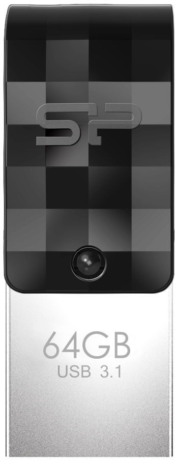 Silicon Power C31 Dual USB Pendrive Mobile 64GB USB-C Black