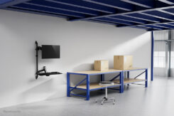 Neomounts WL90-325BL1 Zit-sta werkstation wand 17-32" - gasveer - Afbeelding 16