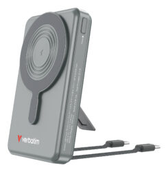 Verbatim 32272 powerbank Lithium-Polymeer (LiPo) 10000 mAh Draadloos opladen Grijs - Afbeelding 2