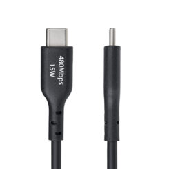 StarTech.com 15cm USB-A naar USB-C Laadkabel, USB-A naar USB Type-C Oplaadkabel, Opladen & Synchroniseren, Fast Charge 3A, USB 2.0 Datakabel, TPE Mantel, Zwart - Afbeelding 4