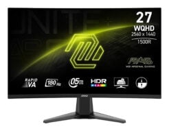 MSI MAG 27CQ6F 27i Rapid VA Curve 1500R 2560x1440 180Hz 1ms 3y Warranty