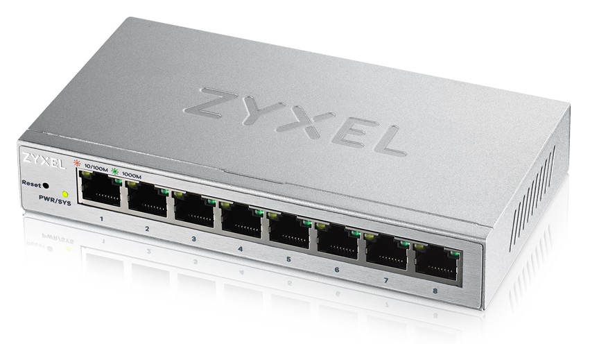 Zyxel GS1200-8 Managed Gigabit Ethernet (10/100/1000) Zilver - Afbeelding 2
