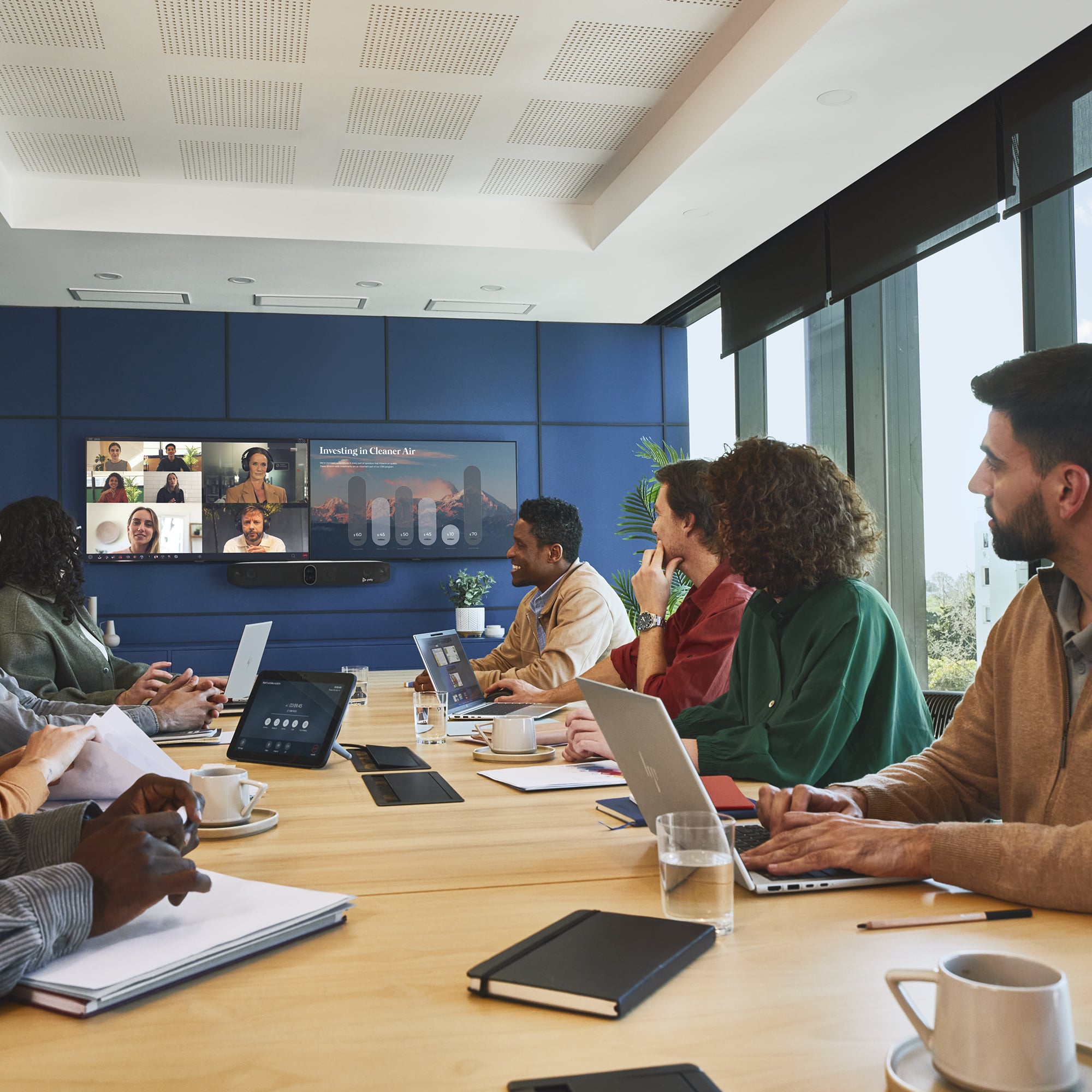 HP Poly Studio X72 All-In-One Video Bar with TC10 Controller Kit - Afbeelding 6