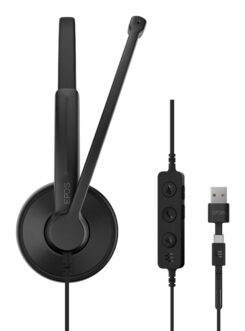 EPOS 1001419 hoofdtelefoon/headset Bedraad Hoofdband Kantoor/callcenter USB Type-C / USB Type-A Zwart - Afbeelding 9