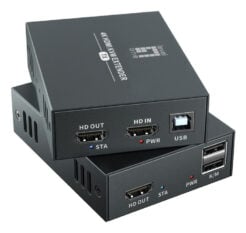 LevelOne HVE-8111 audio/video extender AV-zender & ontvanger Zwart