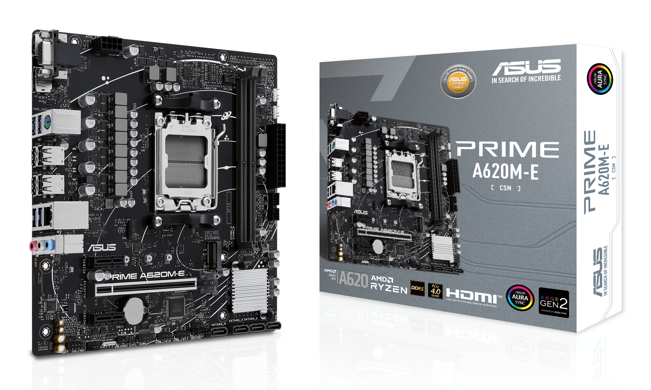 ASUS PRIME A620M-E-CSM AMD A620 Socket AM5 micro ATX - Afbeelding 2