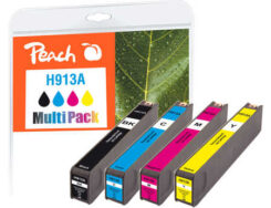 Peach PI300-744 inktcartridge 4 stuk(s) Compatibel Zwart, Cyaan, Magenta, Geel