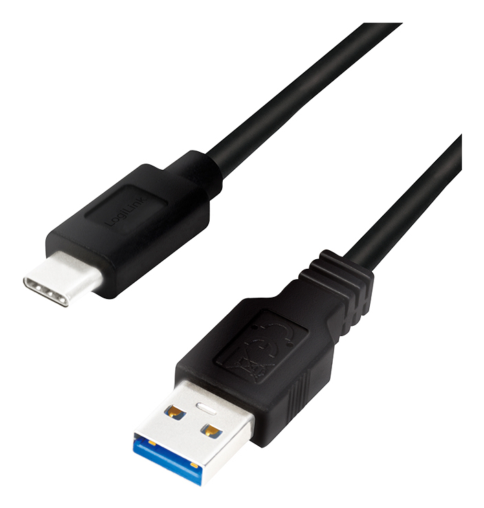 LogiLink CU0169 USB-kabel USB 3.2 Gen 1 (3.1 Gen 1) 1,5 m USB C USB A 5 Gbit/s Zwart
