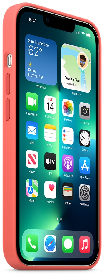 MM2E3ZM/A Apple Silicone Case with MagSafe iPhone 13 Pro Pink Pomelo - Afbeelding 2