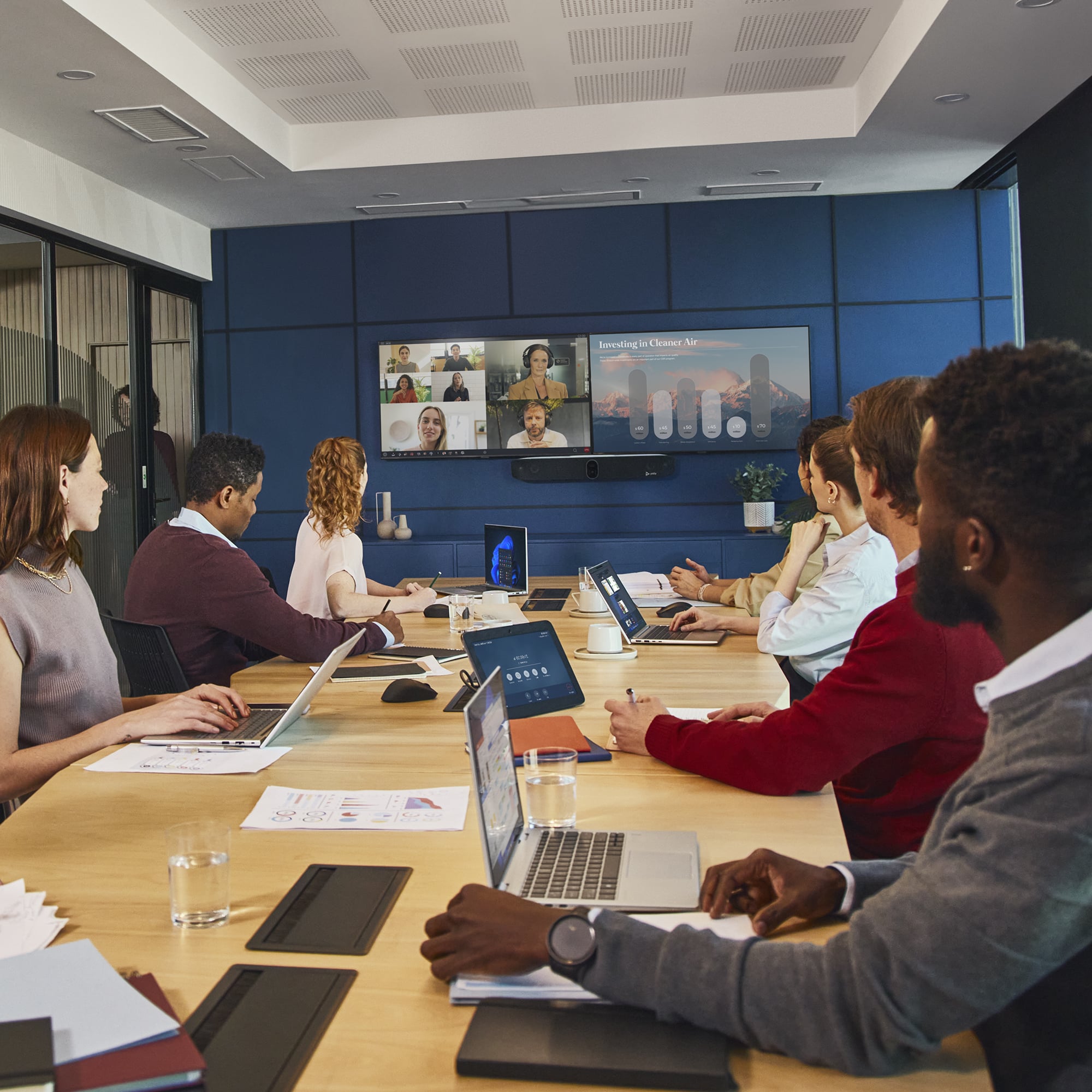 HP Poly Studio X72 All-In-One Video Bar with TC10 Controller Kit - Afbeelding 5