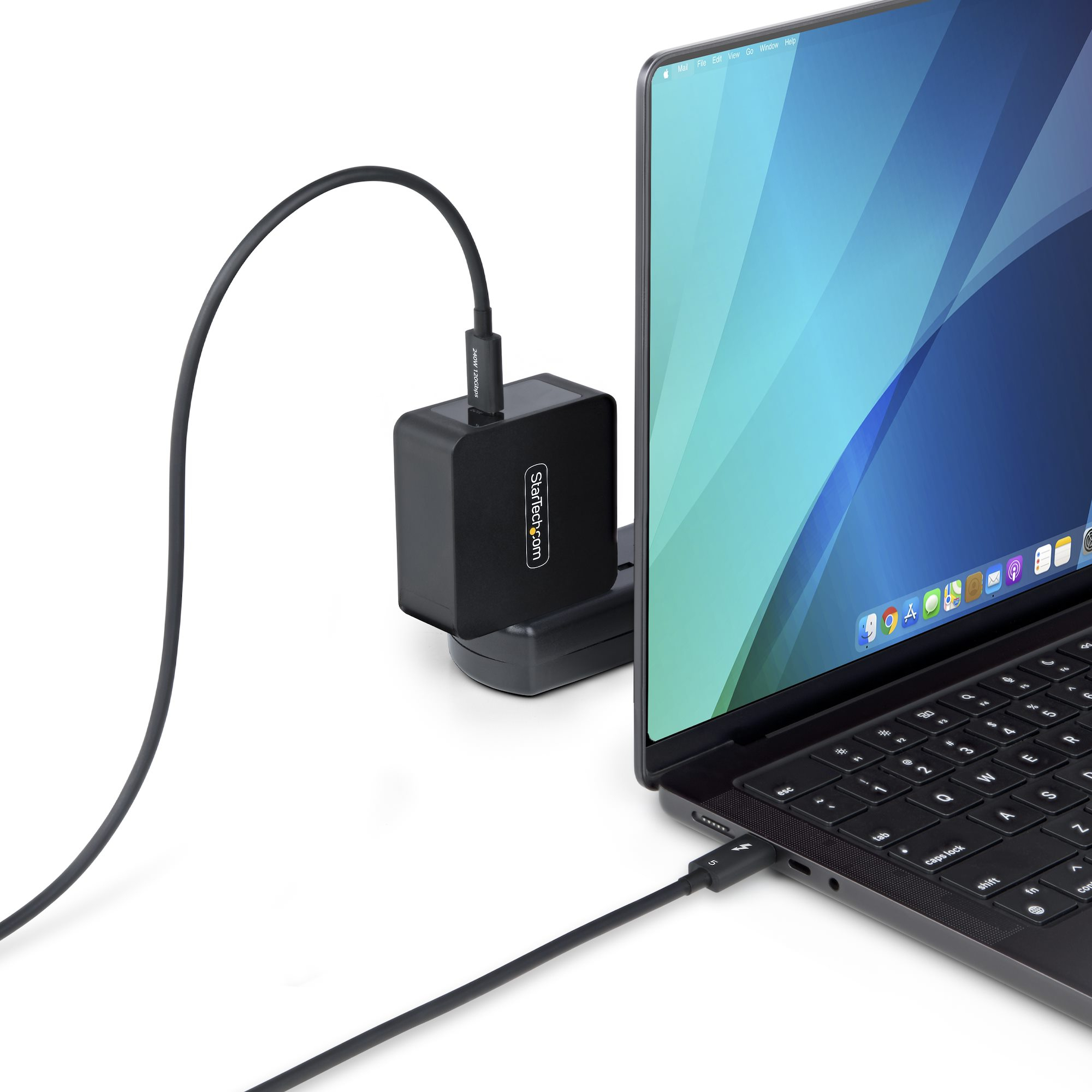 StarTech.com 50cm Thunderbolt 5 Kabel, 80Gbps/Tot 120Gbps, 240W PD EPR, 8K 60Hz, Thunderbolt-Gecertificeerde Kabel, Compatibel met Thunderbolt 4/USB4/USB-C - Afbeelding 6