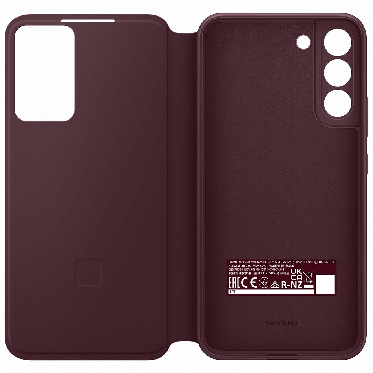 Samsung EF-ZS906CEEGEE mobiele telefoon behuizingen 16,8 cm (6.6") Hoes Bordeaux rood - Afbeelding 3
