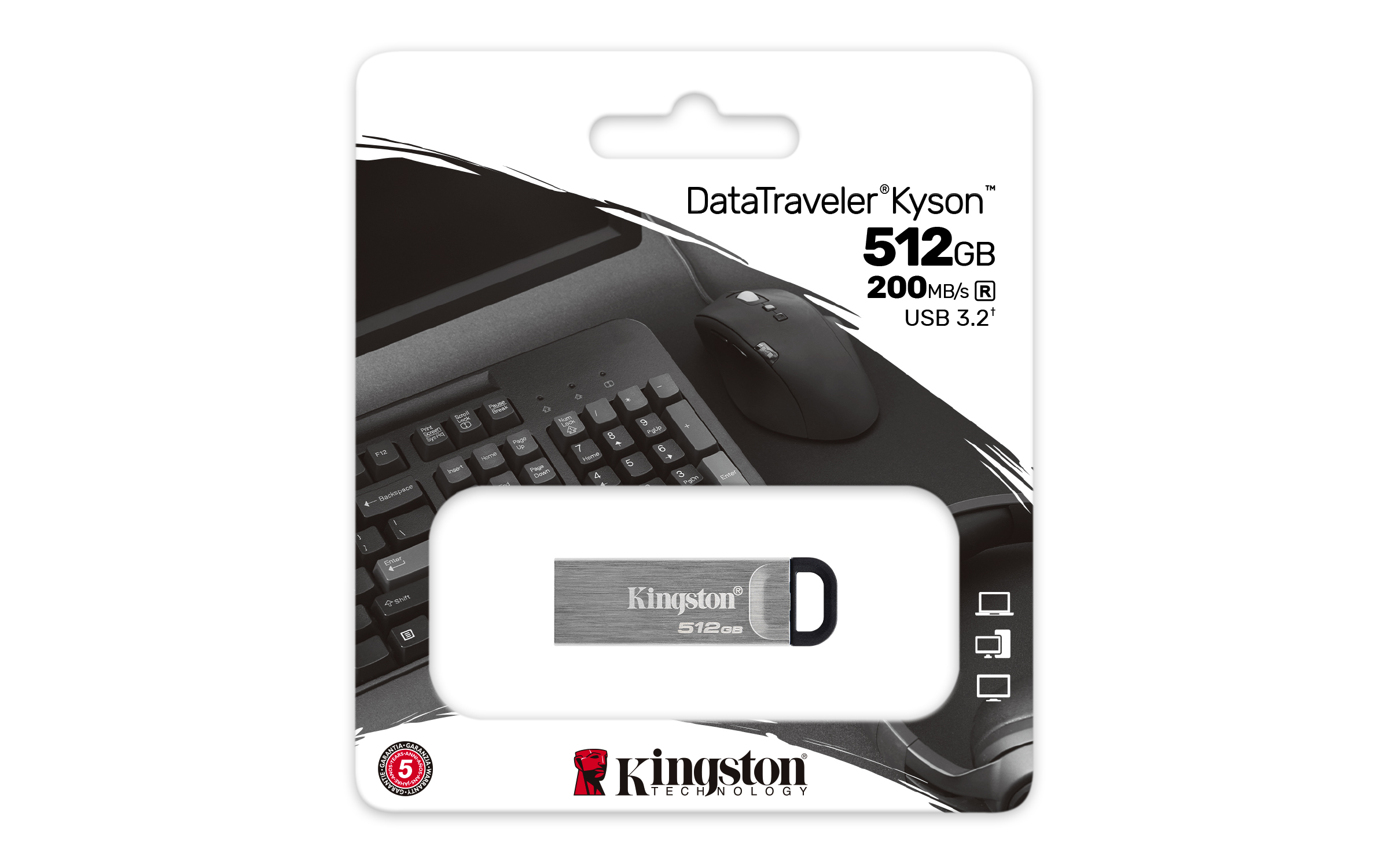 Kingston Technology DataTraveler 512GB Kyson usb-stick - Afbeelding 5