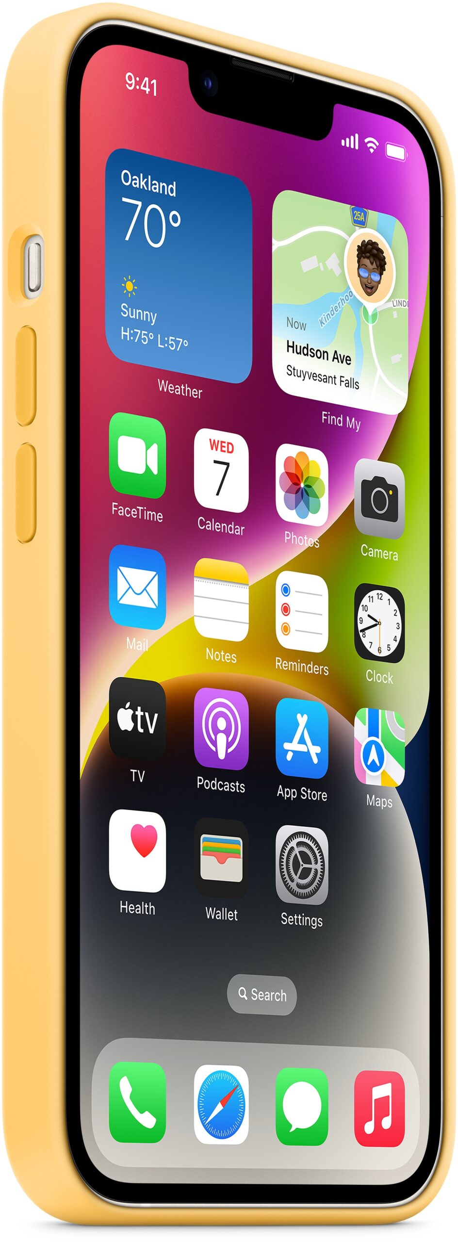 MPT23ZM/A Apple Silicone Case with MagSafe iPhone 14 Sunglow - Afbeelding 2