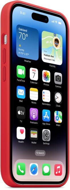 MPTR3ZM/A Apple Silicone Case with MagSafe iPhone 14 Pro Max (PRODUCT) Red - Afbeelding 2