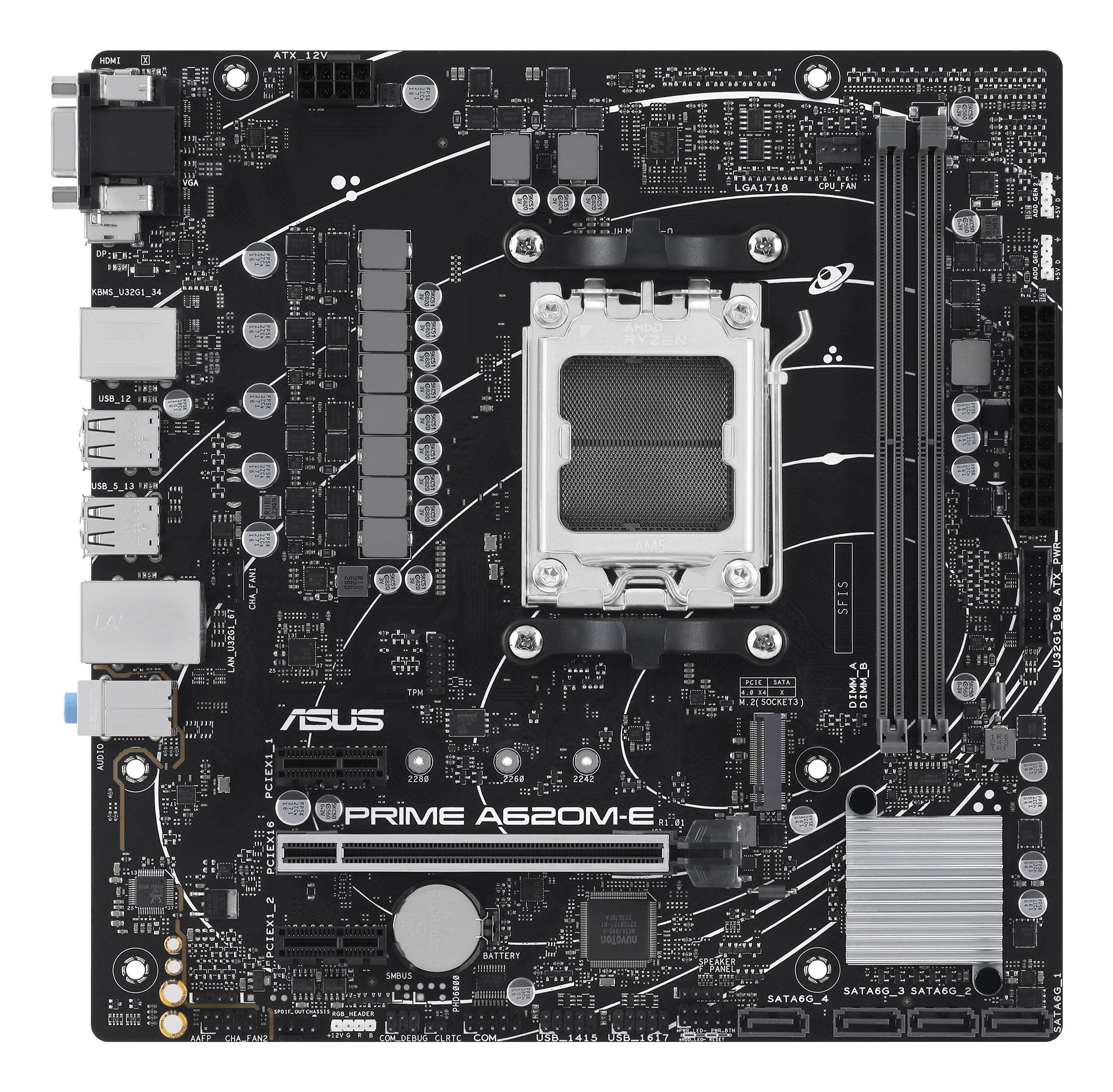 ASUS PRIME A620M-E-CSM AMD A620 Socket AM5 micro ATX - Afbeelding 3