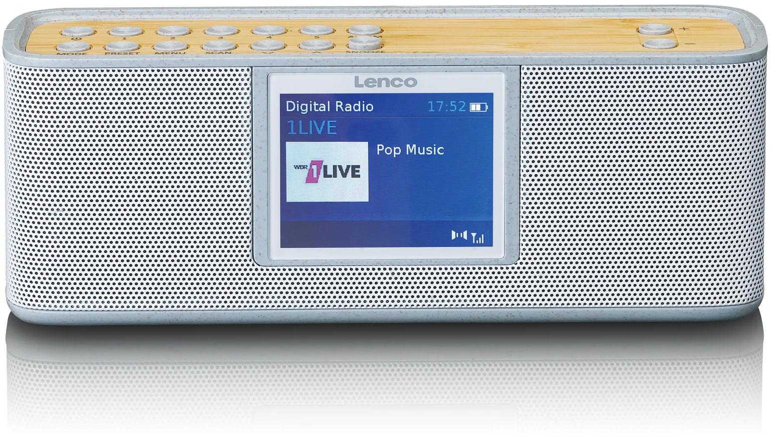 PDR-046GY Lenco Portable Eco DAB+ Bluetooth Radio Grey - Afbeelding 3