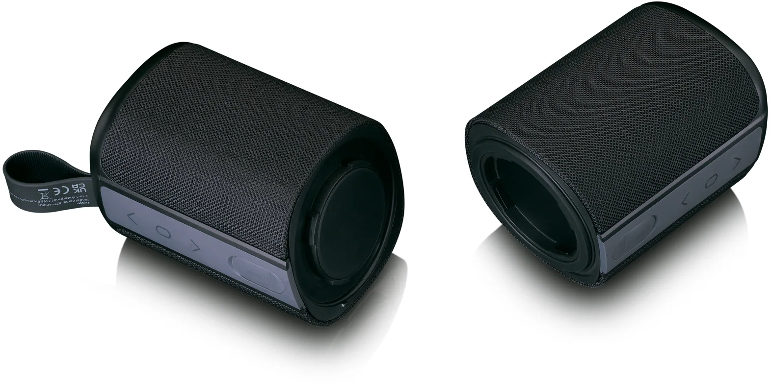 BTP-400BK Lenco 2-in-1 Stereo Bluetooth Speaker Black - Afbeelding 6