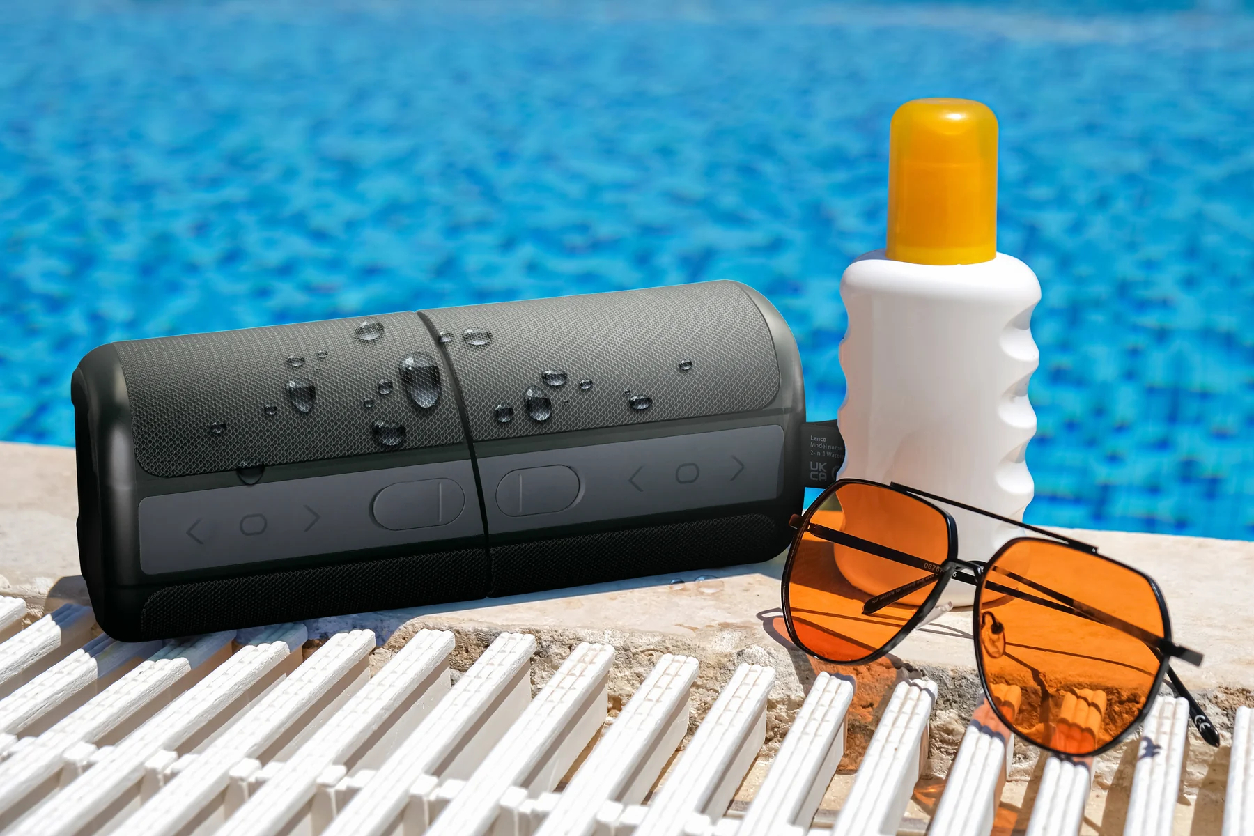 BTP-400BK Lenco 2-in-1 Stereo Bluetooth Speaker Black - Afbeelding 8