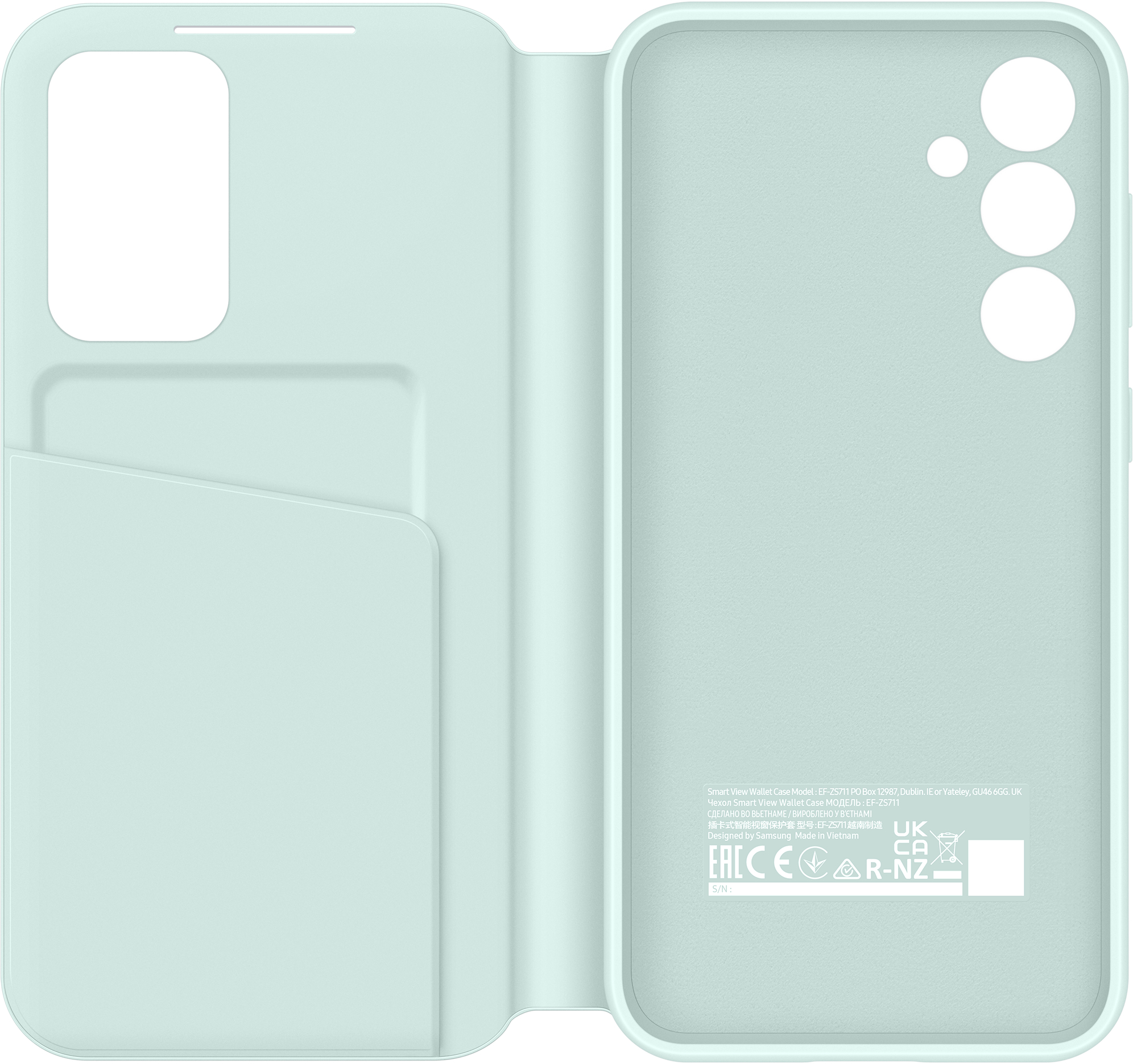 Samsung EF-ZS711CMEGWW mobiele telefoon behuizingen 16,3 cm (6.4") Portemonneehouder Muntkleur - Afbeelding 3
