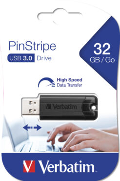 Verbatim PinStripe 3.0 - USB-Stick 3.0 32 GB  - Zwart - Afbeelding 6