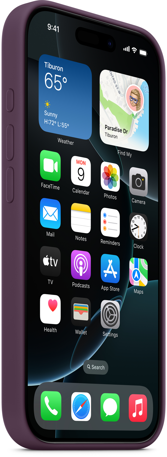 MYYW3ZM/A Apple Silicone Case with MagSafe iPhone 16 Pro Max Plum