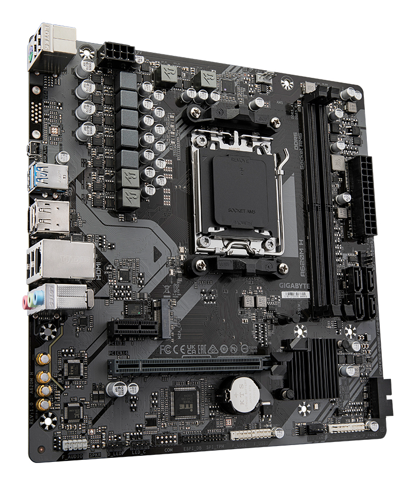 GIGABYTE A620M H moederbord AMD A620 Socket AM5 micro ATX - Afbeelding 4