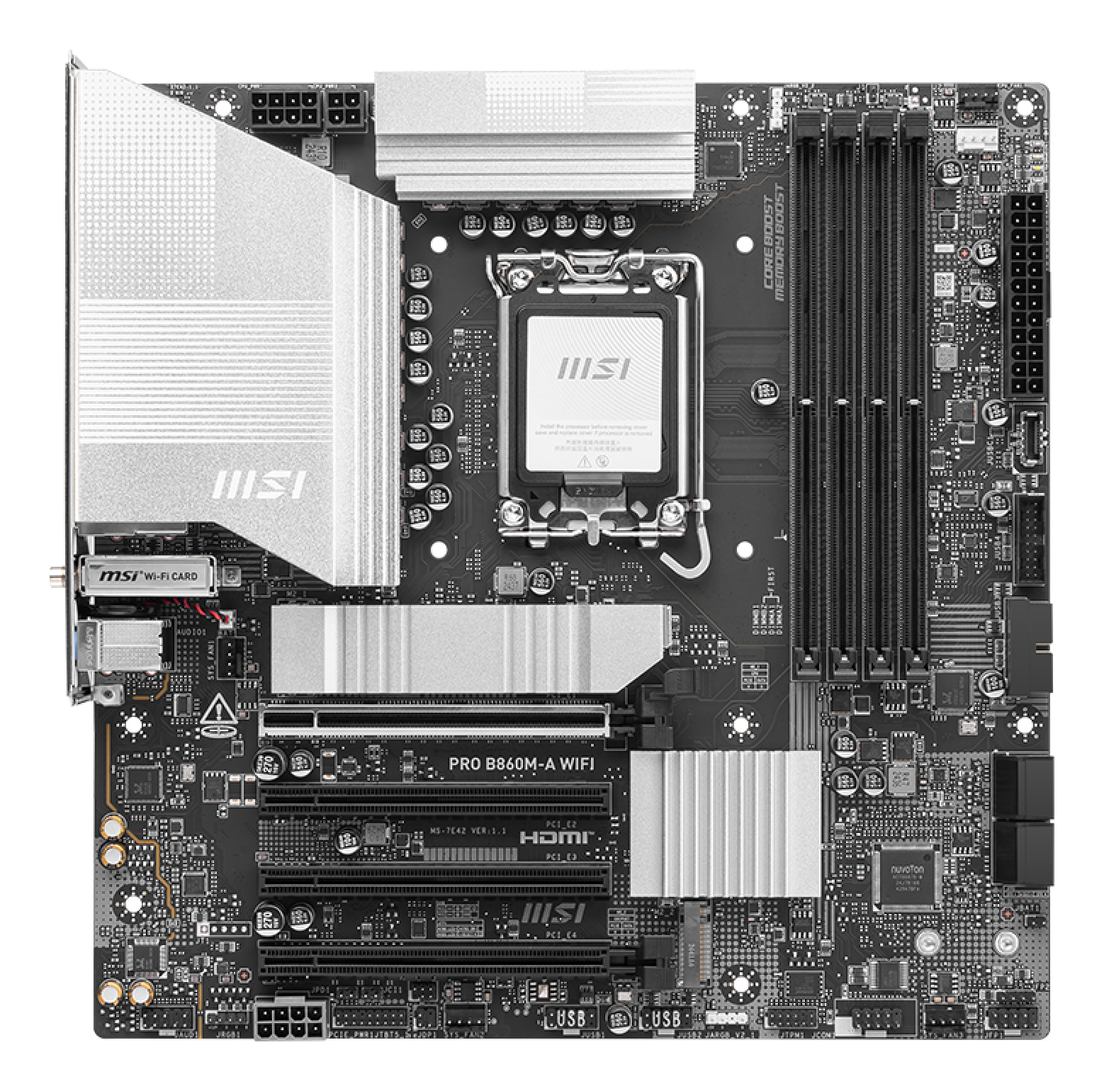 MSI PRO B860M-A WIFI moederbord Intel B860 LGA 1851 (Socket V1) micro ATX - Afbeelding 3