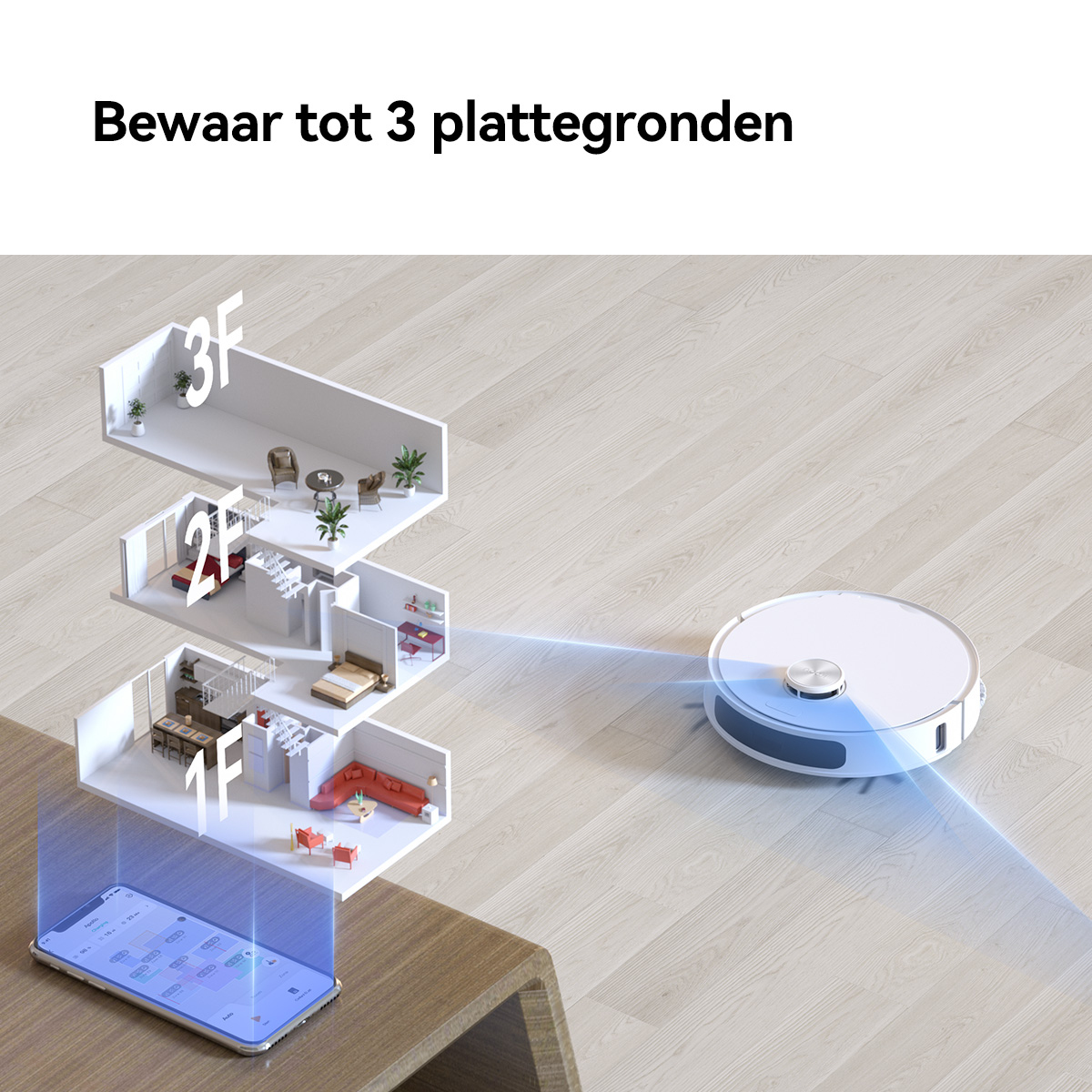 Imou RV3 0,32 l Stofzak Wit - Afbeelding 22