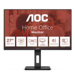 AOC Q27E3UMF 27i VA QHD 2560x1440 75HZ Wid 1 6/9 DP-HDMI 2xUSB 3.2Brightness 300 cd/ m D Contrastratio 20M:1 Viewing angle 17 8/178Speakers Height Adjustment