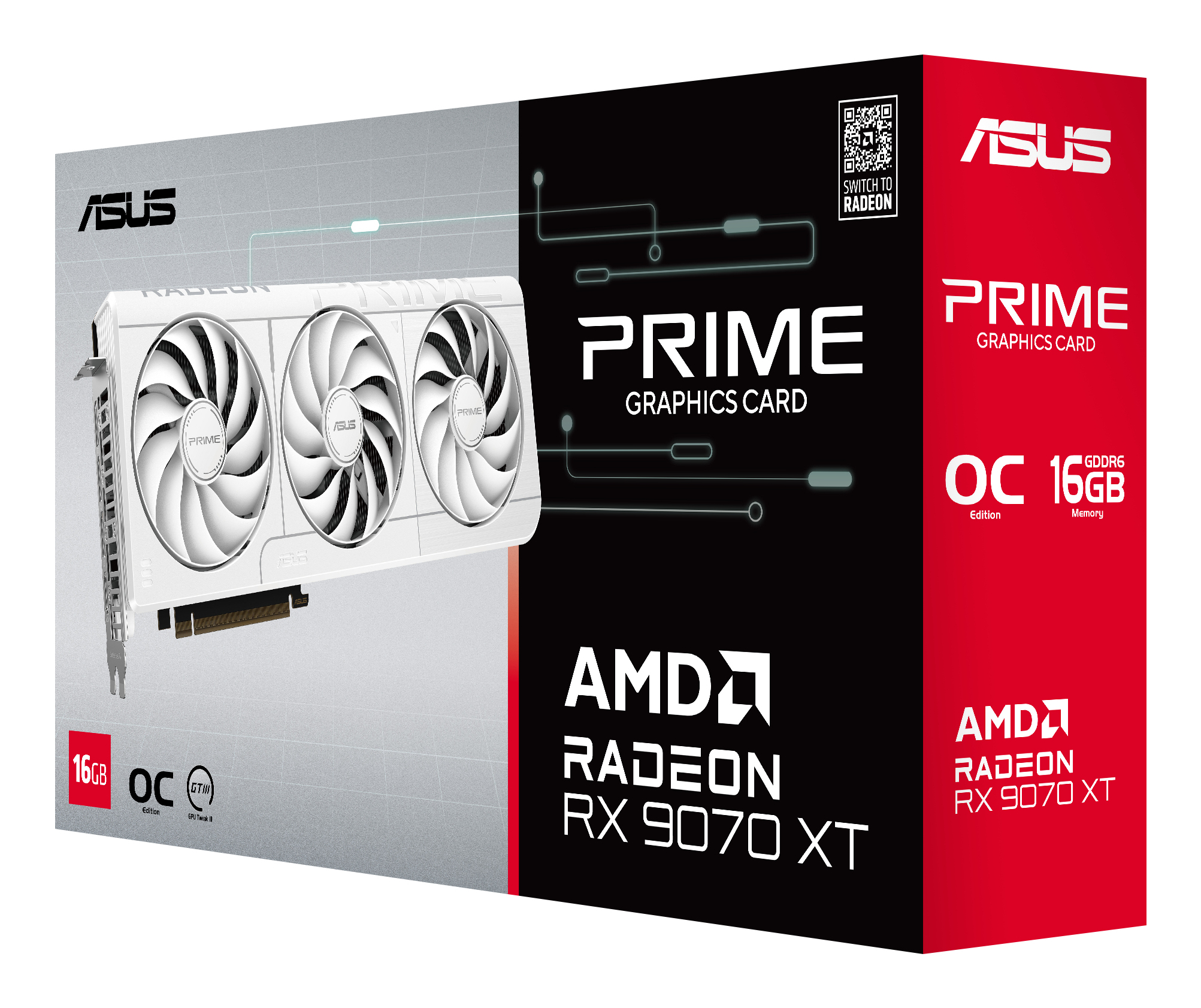 ASUS Prime -RX9070XT-O16G-WHITE AMD Radeon RX 9070 XT 16 GB GDDR6 - Afbeelding 13