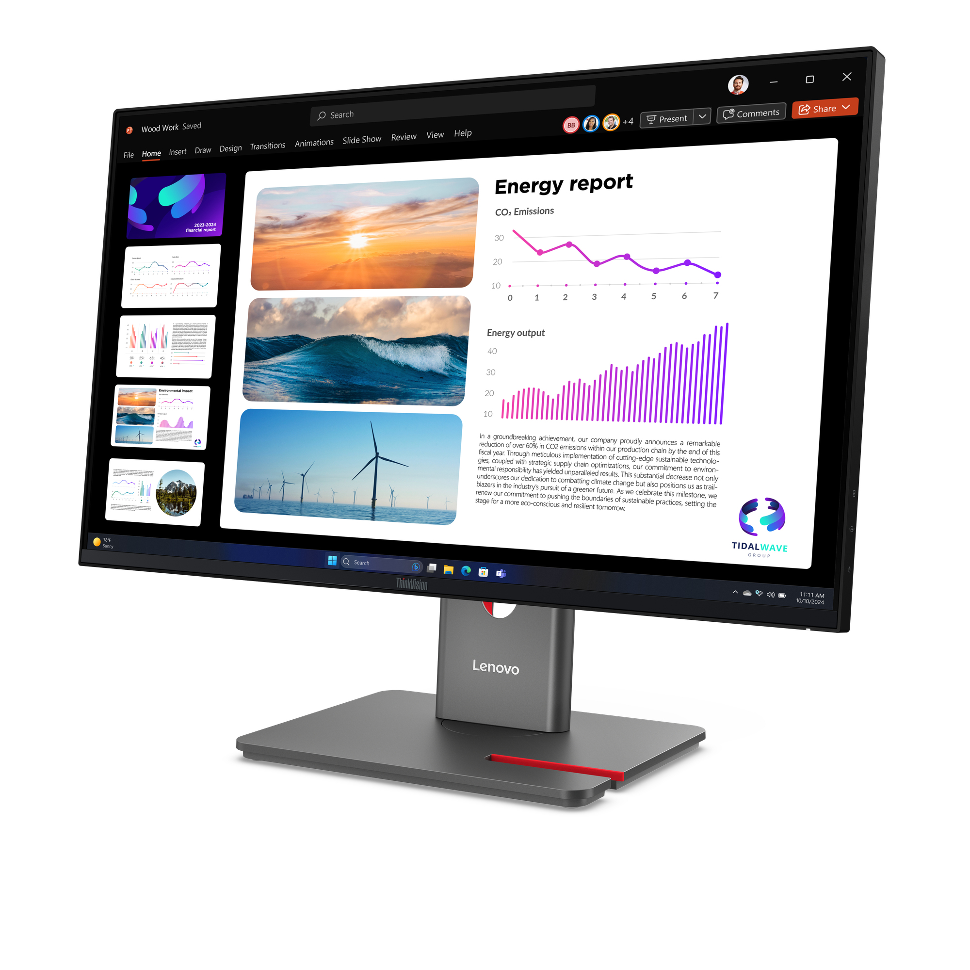 Lenovo ThinkVision P24Q-40 Monitor - Afbeelding 3