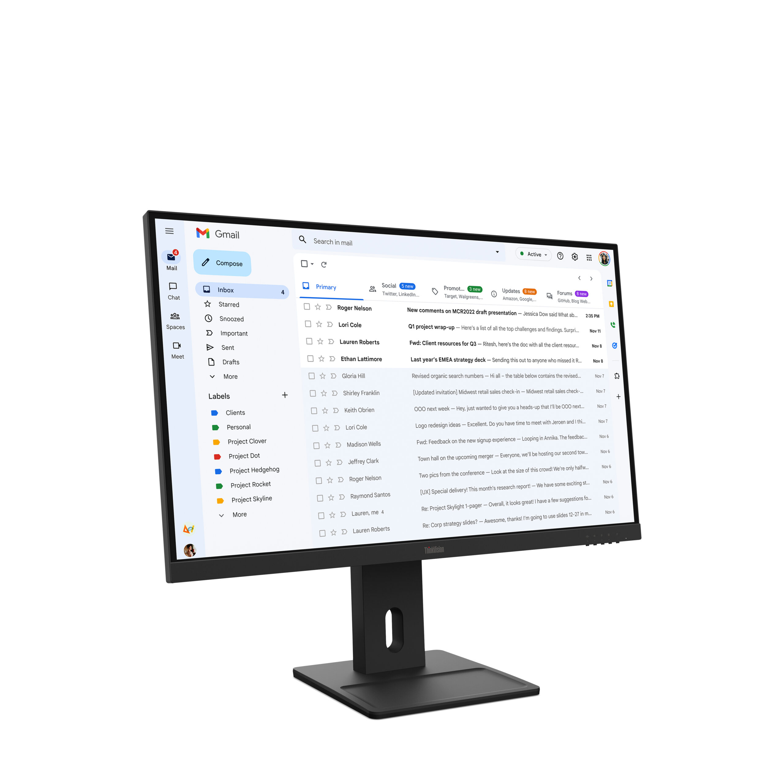Lenovo ThinkVision E27-40 Monitor - Afbeelding 3