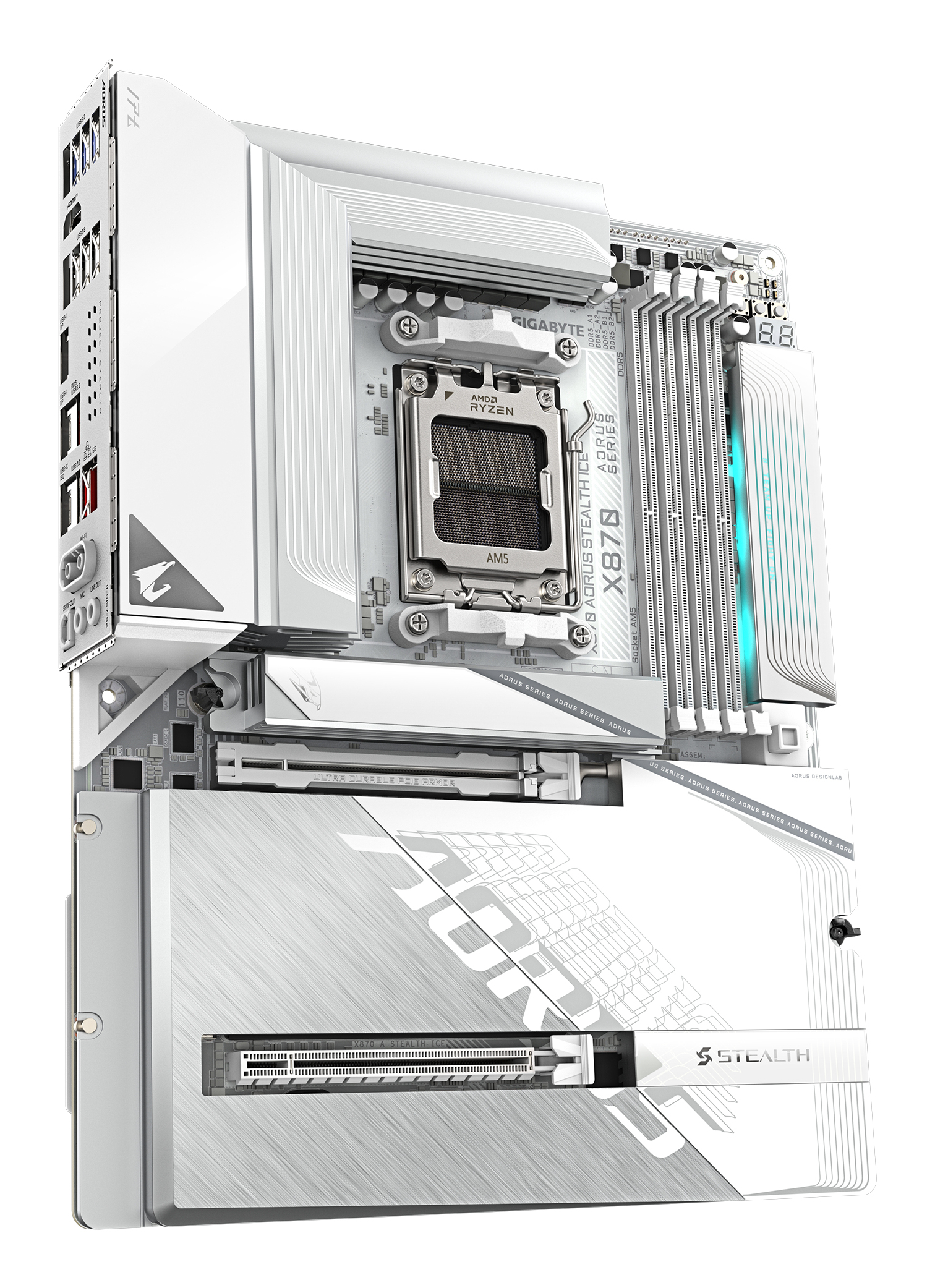 GIGABYTE X870 AORUS STEALTH ICE AMD X870 Socket AM5 ATX - Afbeelding 5