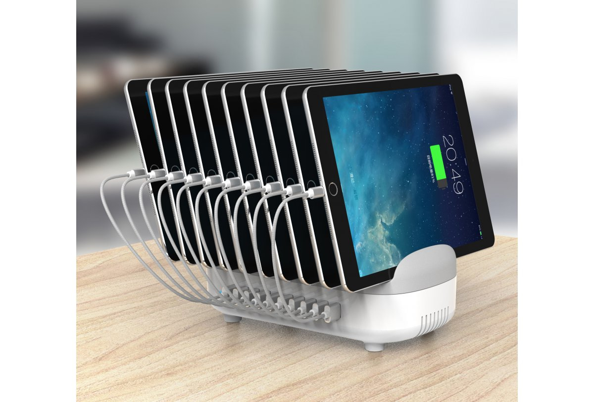 Compulocks 10PUSBDKS-EU organizer voor laadstation Vrijstaand Wit - Afbeelding 4