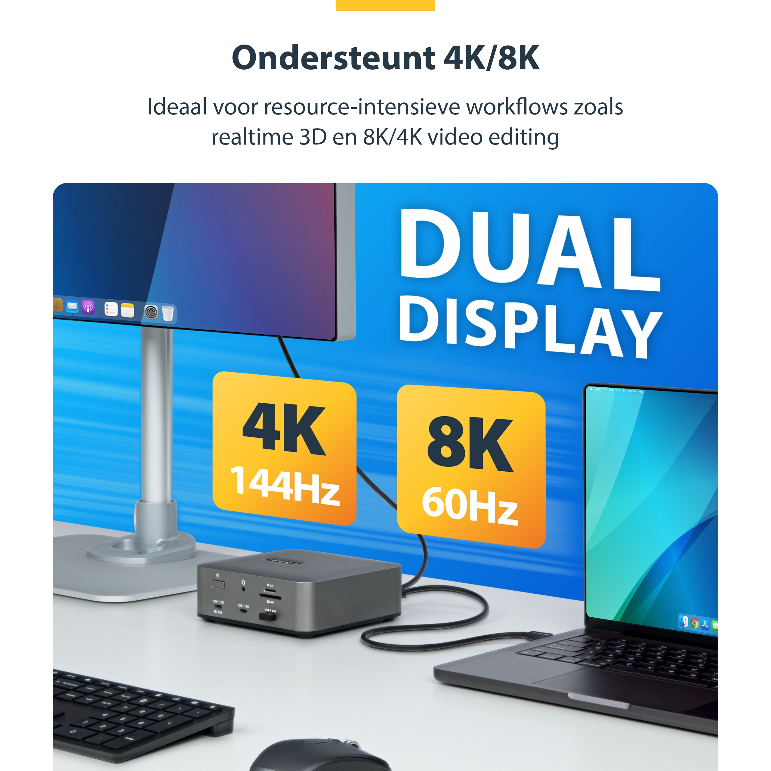 StarTech.com 50cm Thunderbolt 5 Kabel, 80Gbps/Tot 120Gbps, 240W PD EPR, 8K 60Hz, Thunderbolt-Gecertificeerde Kabel, Compatibel met Thunderbolt 4/USB4/USB-C - Afbeelding 14