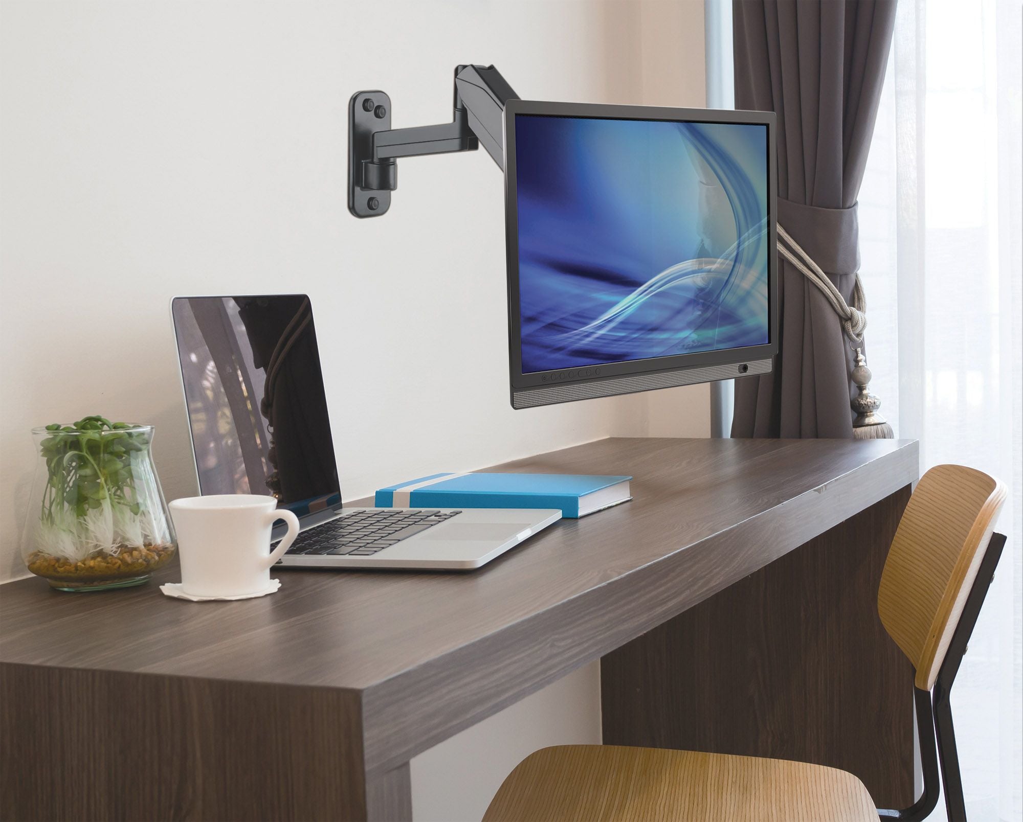 Manhattan 461610 flat panel bureau steun 81,3 cm (32") Muur Zwart - Afbeelding 8