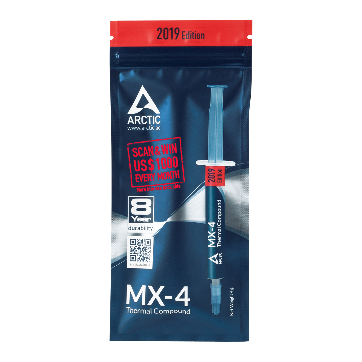 ARCTIC MX-4 heat sink compound Koelpasta 8,5 W/m·K 4 g - Afbeelding 3