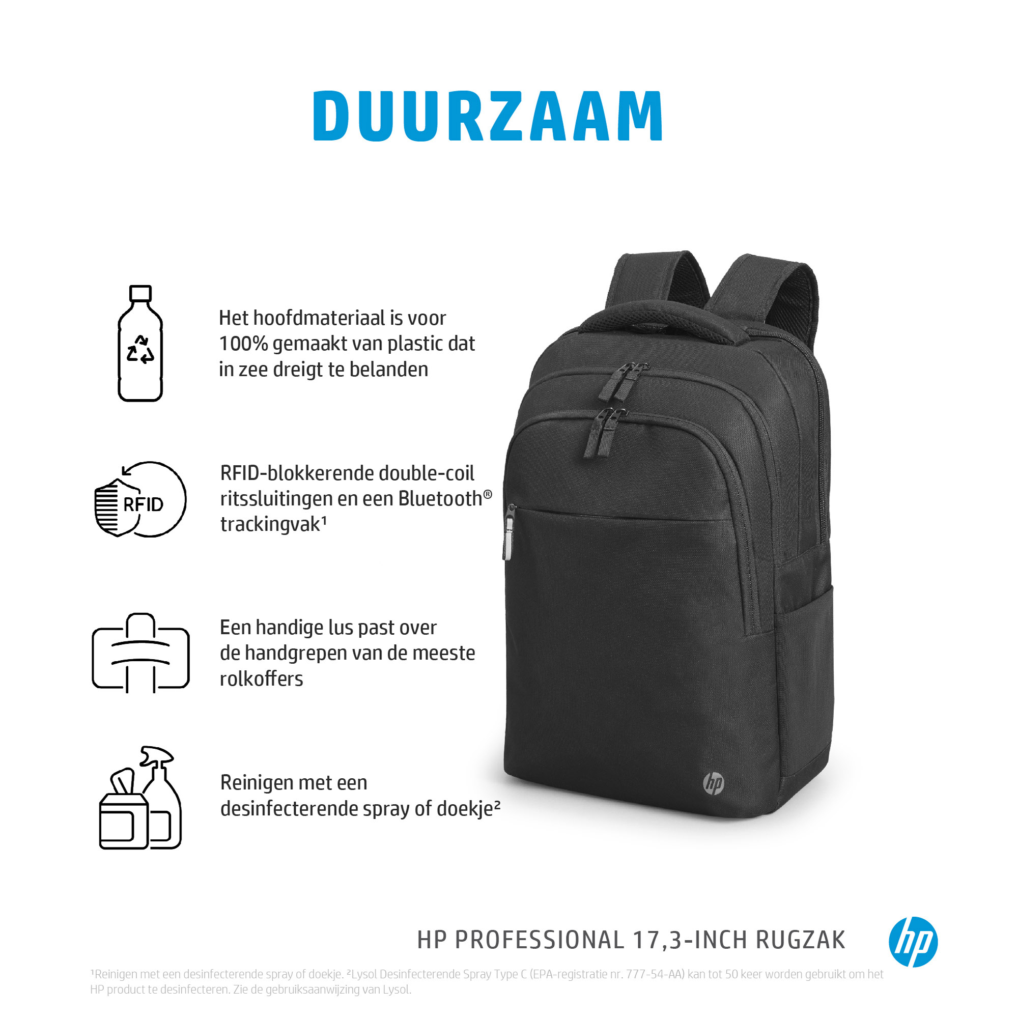 HP Professional 17,3-inch rugzak - Afbeelding 6