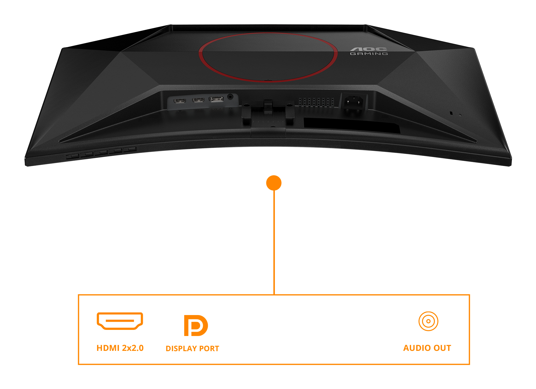 AOC G4 C27G42E computer monitor 68,6 cm (27") 1920 x 1080 Pixels Full HD LED Zwart, Rood - Afbeelding 4
