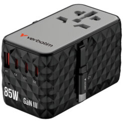 Verbatim Charge 'n' Travel GaN III universele reisadapter 85W