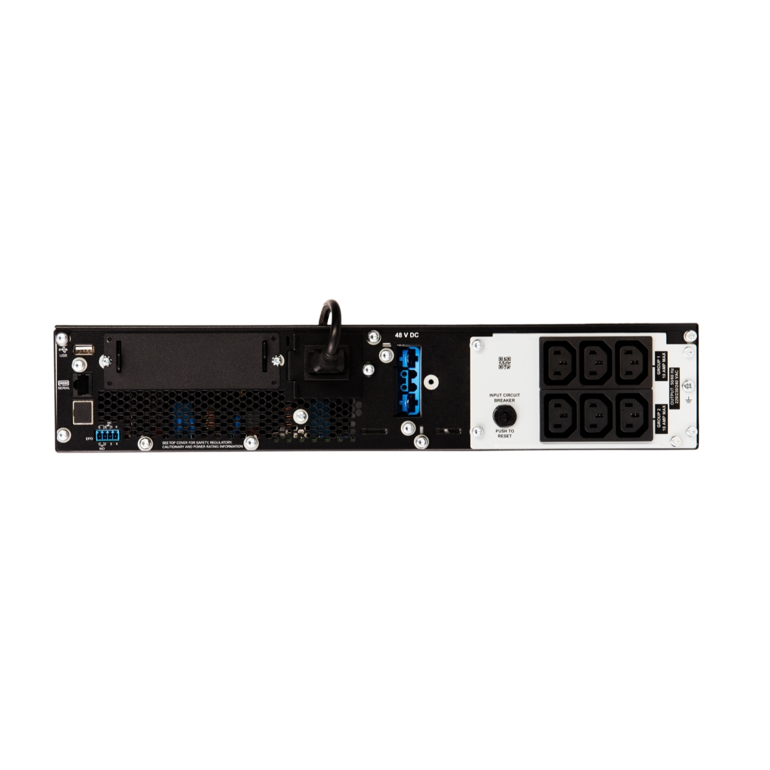 APC Smart-UPS On-Line SRT1000RMXLI-NC Noodstroomvoeding - 1kW/VA, 6x C13 uitgang, rackmount, NMC - Afbeelding 3