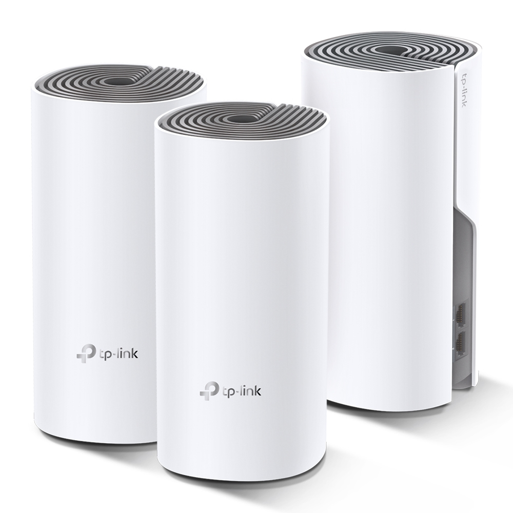 TP-Link Deco E4 (3-pack) Dual-band (2.4 GHz / 5 GHz) Wi-Fi 5 (802.11ac) Wit, Grijs 2 Intern - Afbeelding 2